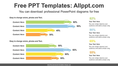 Comparison Car Chart PowerPoint Diagram