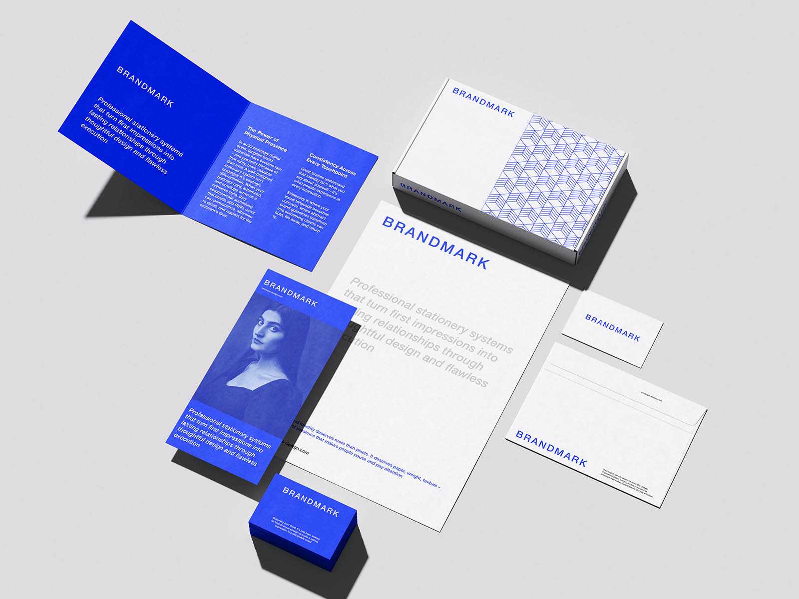 Complete corporate stationery mockup