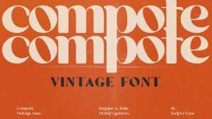 Compote Font › Fontesk