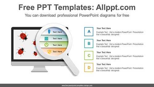 Computer Bugs Recovery PowerPoint Diagram
