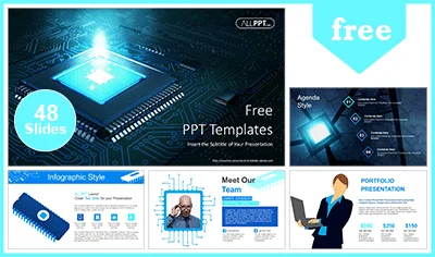 Computer Hardware Technology PowerPoint Templates