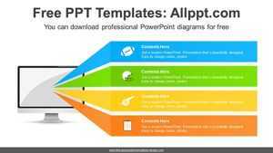 Computer Monitor Banner PowerPoint Diagram