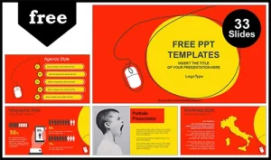 Computer Mouse Concept PowerPoint Template