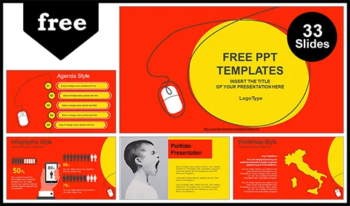Computer Mouse Concept PowerPoint Template