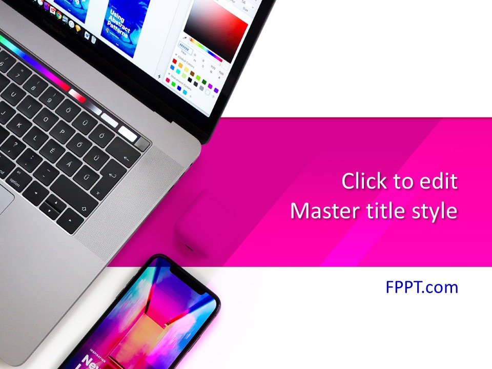 Computer & Smartphone PowerPoint Template