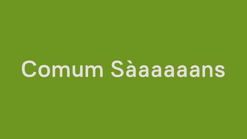 Comum Sans Font › Fontesk