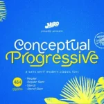 Conceptual Progressive Sans Serif Font