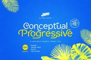 Conceptual Progressive Sans Serif Font