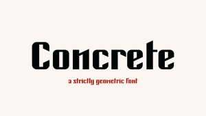 Concrete Font › Fontesk