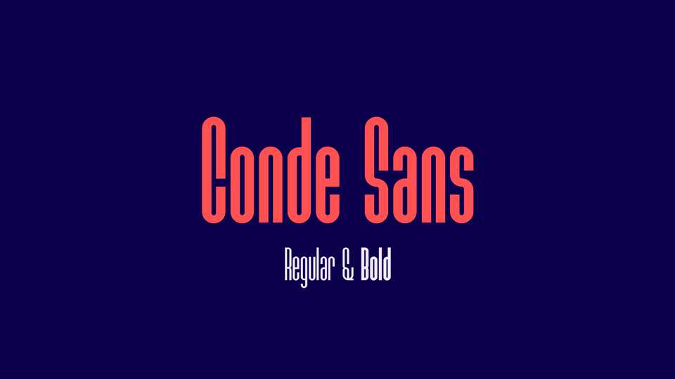 Conde Sans Font Family › Fontesk