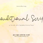Conditional Script Font