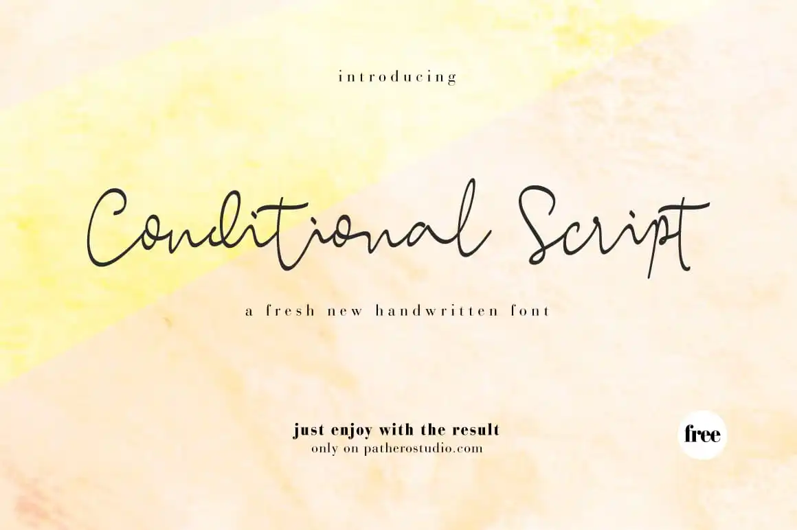 Conditional Script Font