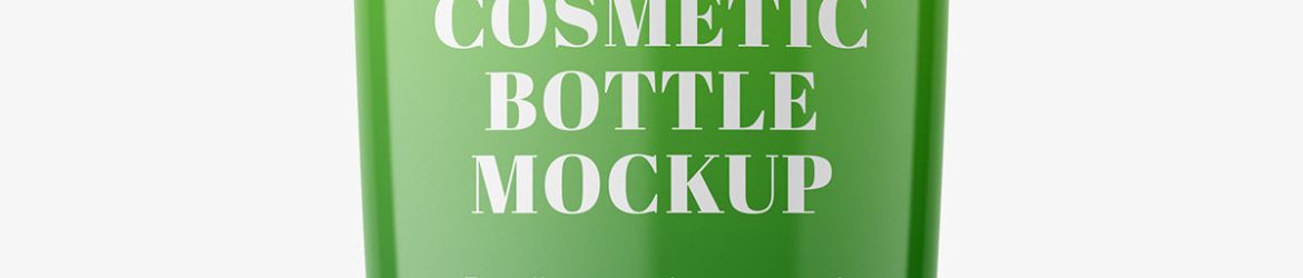 Conditioner bottle mockup / glossy