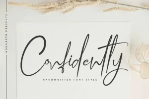 Confidently - Handwritten Font