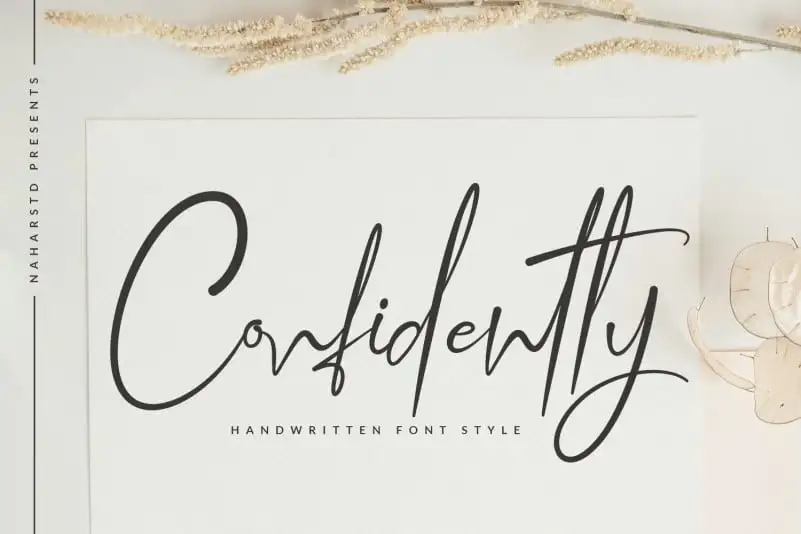 Confidently - Handwritten Font