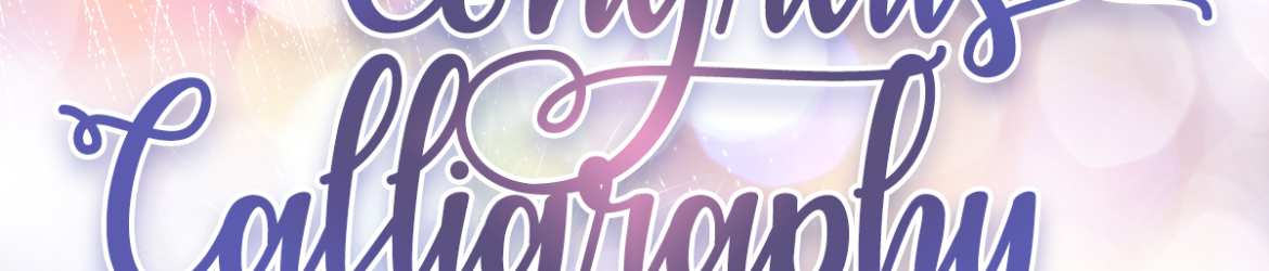 Congrats Calligraphy Font