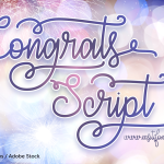 Congrats Script Font