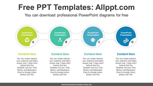 Connected Circles PowerPoint Diagram Template
