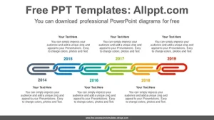 Connected clip PowerPoint Diagram Template