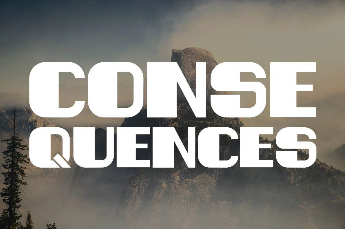Consequences Typeface