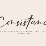 Consistance Signature Font