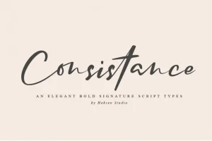 Consistance Signature Font