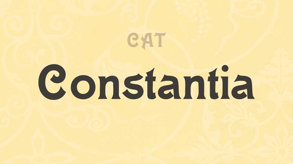 Constantia Font › Fontesk