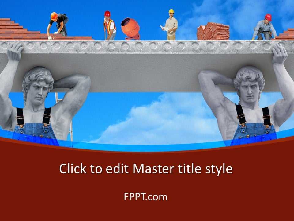 Construction Building PowerPoint Template