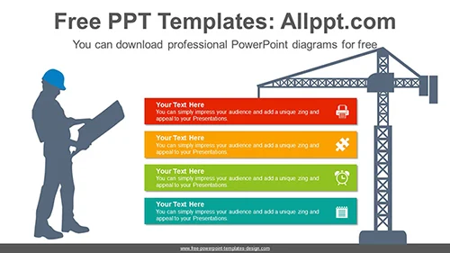Construction Worker PowerPoint Diagram