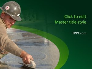 Construction Worker PowerPoint Template