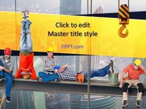 Construction Workers PowerPoint Template