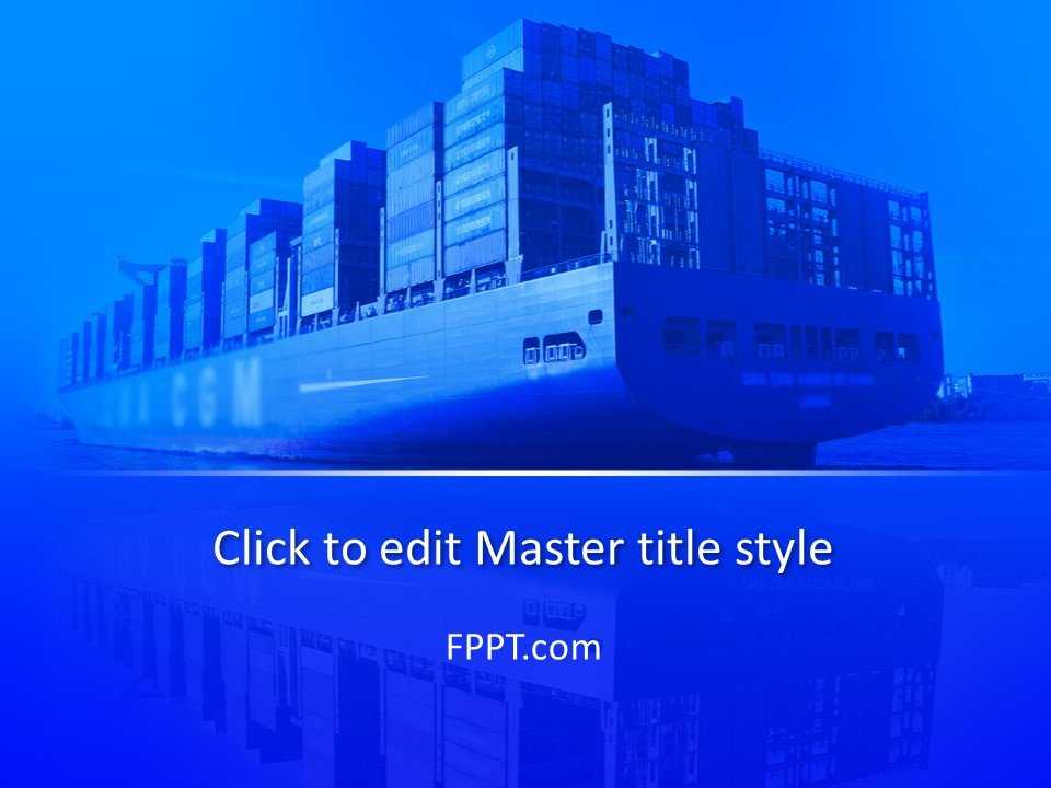 Container Ship PowerPoint Template