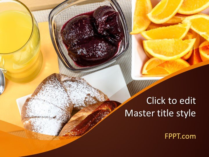 Continental Breakfast PowerPoint Template
