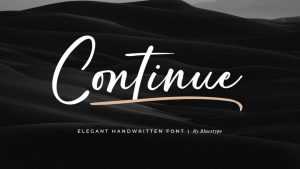 Continue Font › Fontesk