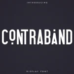 Contraband Display Font
