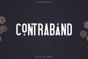 Contraband Display Font