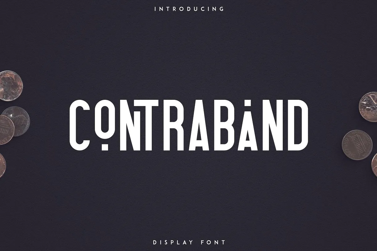 Contraband Display Font