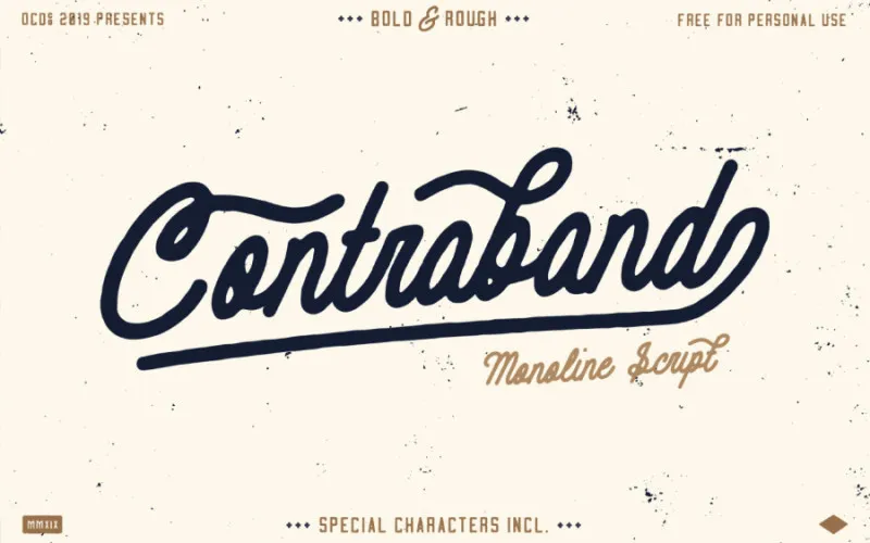 Contraband Script Font