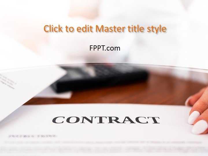 Contract PowerPoint Template