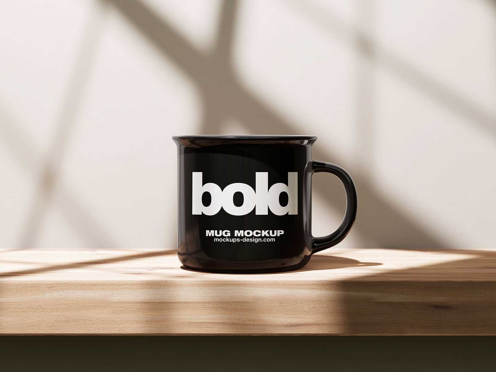 Contrast ceramic mug mockup