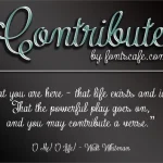 Contribute font