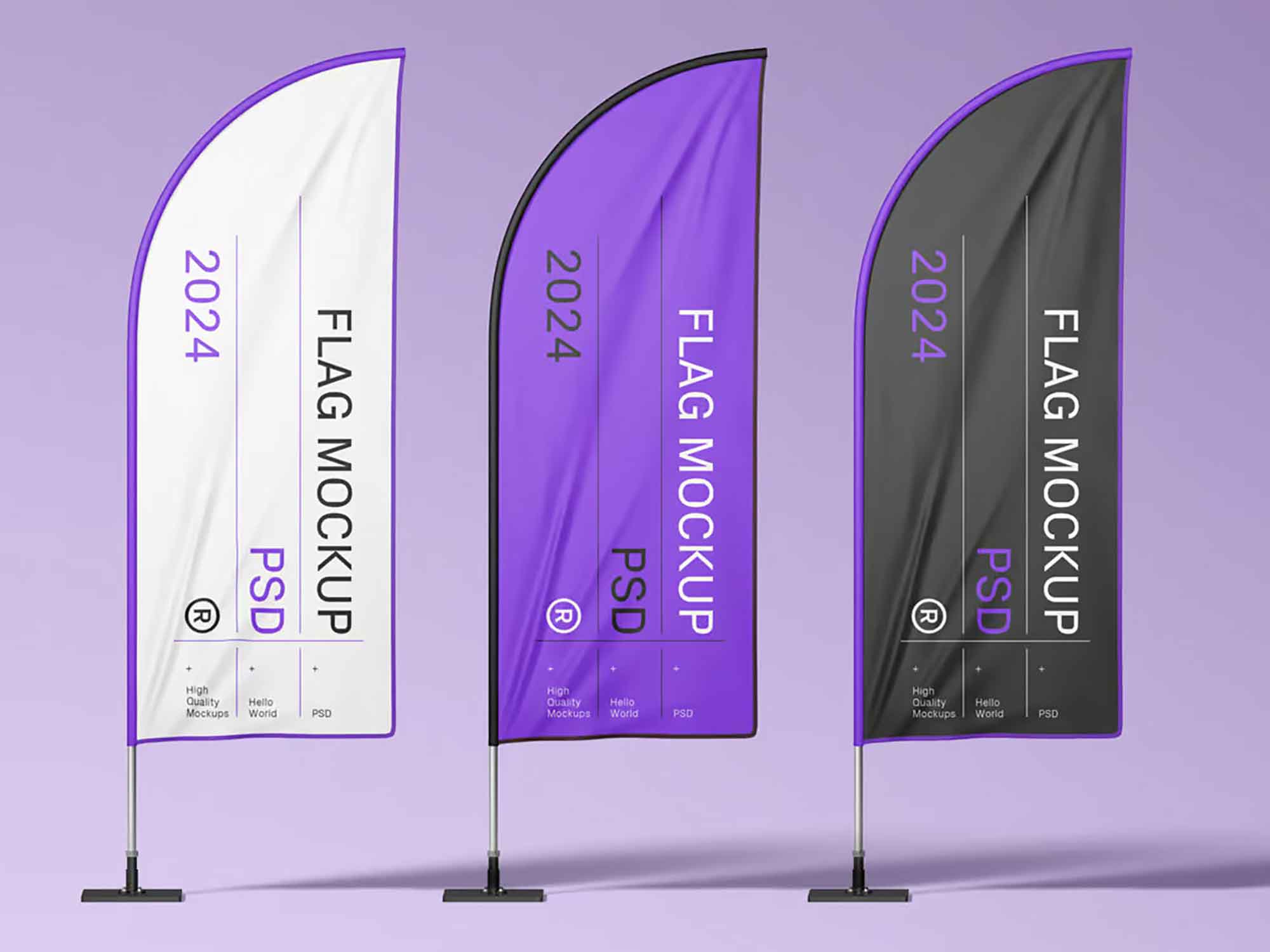 Convex Flags Mockup