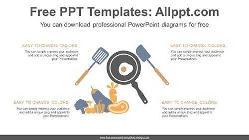 Cooking Food PowerPoint Diagram