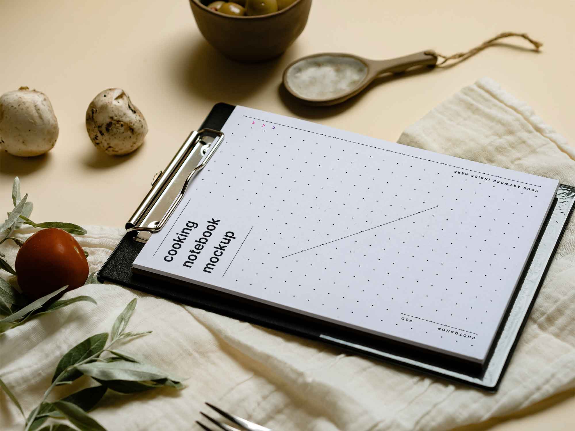 Cooking Notebook Mockup