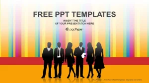 Cooperate Silhouette-Business PPT Templates