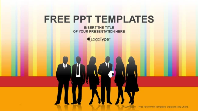 Cooperate Silhouette-Business PPT Templates