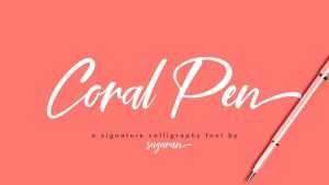 Coral Pen Script Font › Fontesk