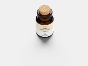 Cork bottle mockup