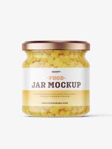 Corn jar mockup