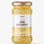 Corn jar mockup